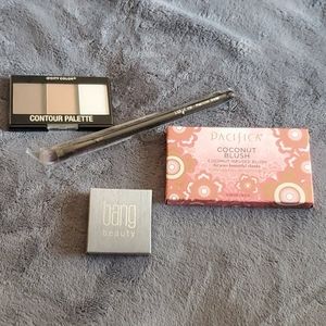 Blush and brush with contour palette
